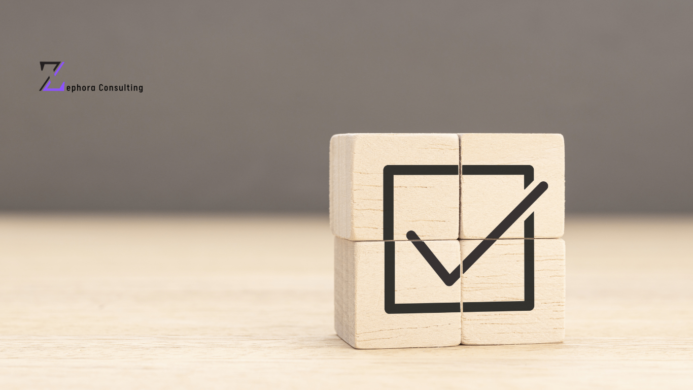 Wooden block with check mark representing payroll risk UAE compliance and approval control