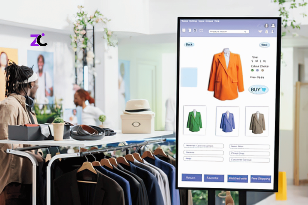 eCommerce Website Development for Fashion Brands in UAE showcasing an online fashion store displayed on a mobile device with a digital storefront in the background.